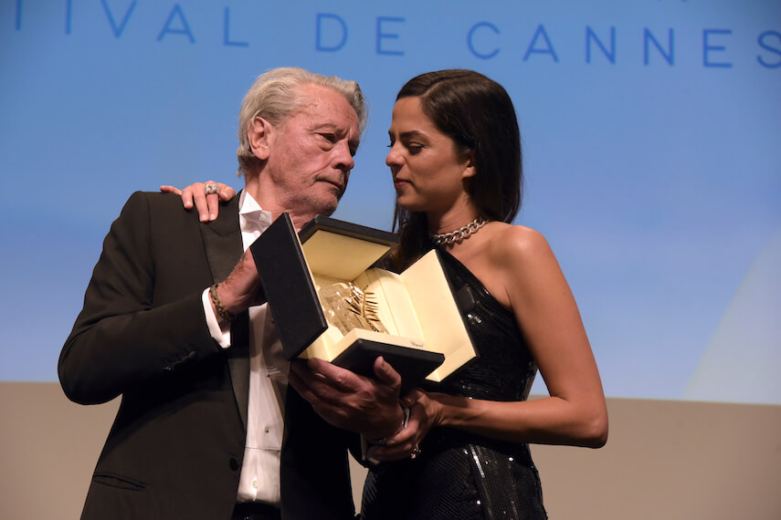 Alain Delon and Anouchka Delon