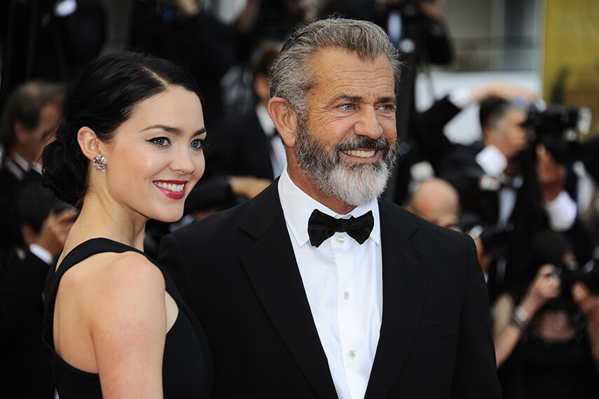 Mel Gibson and his wife