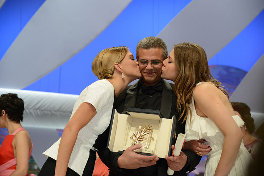 Abdellatif Kechiche, Adèle Exarchopoulos and Léa Seydoux