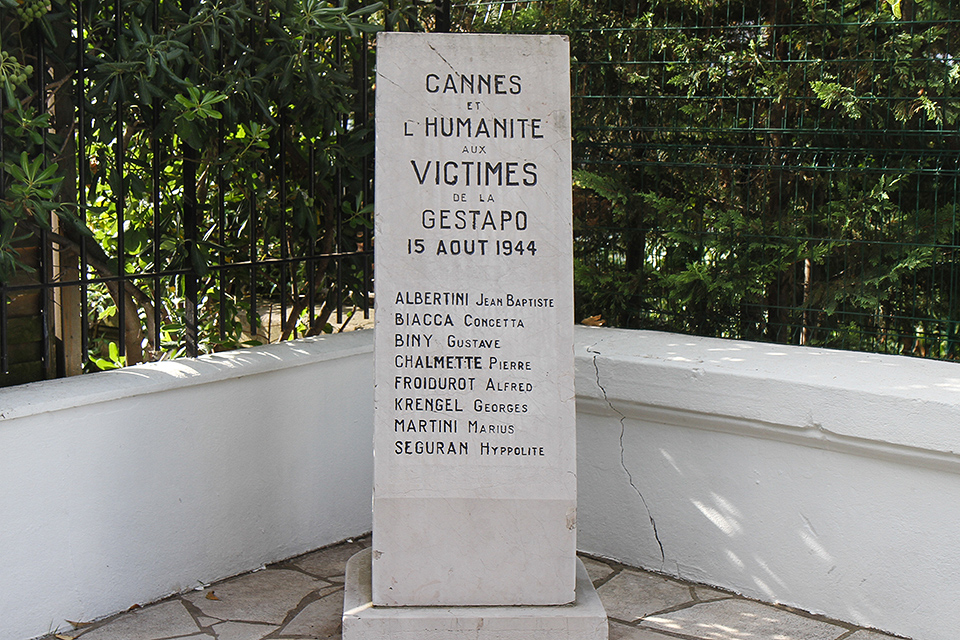 Image de la stèle des Fusillés de Montfleury