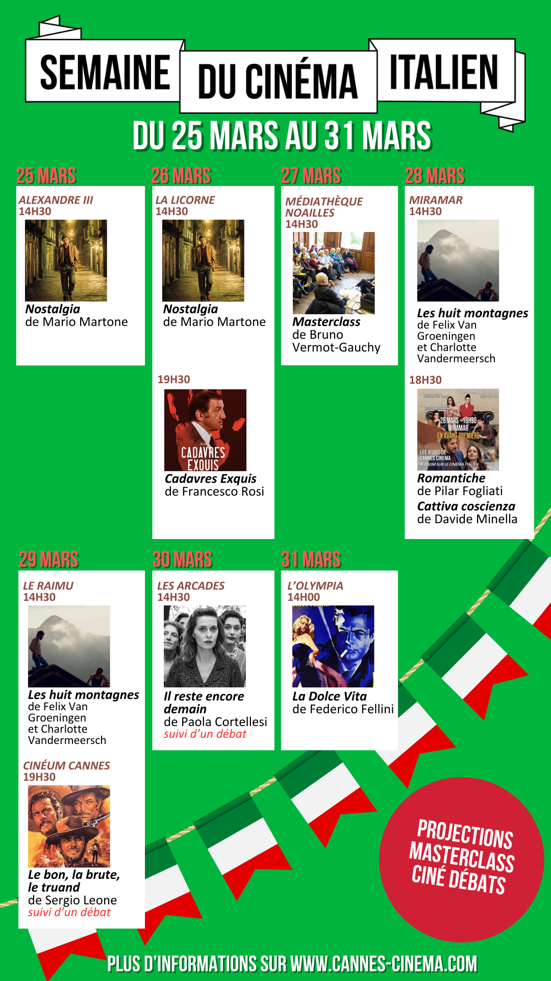 Film “Settimana del Cinema Italiano”