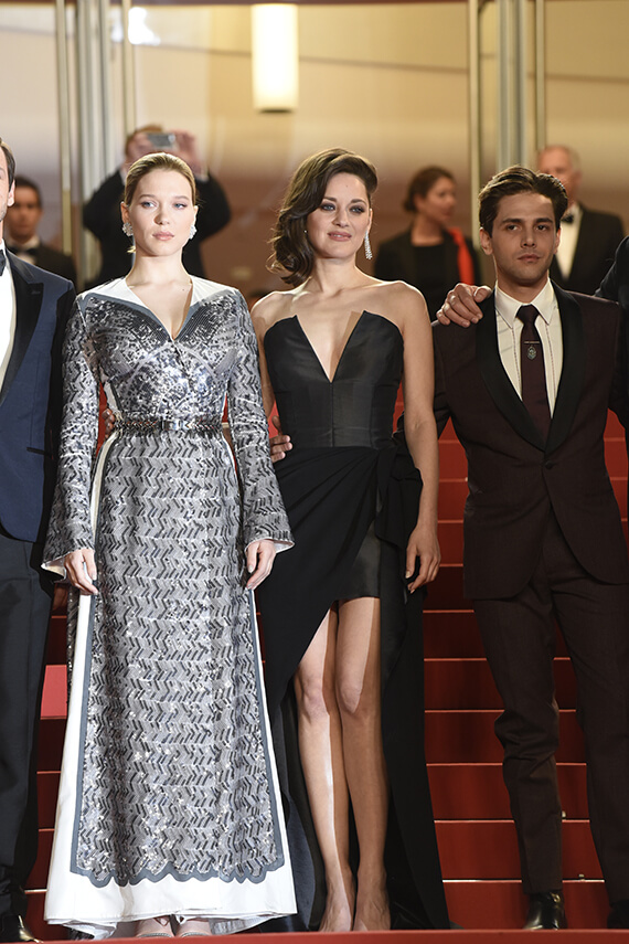Léa Seydoux, Marion Cotillard et Xavier Dolan