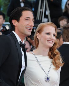 Adrien Brody and Jessica Chastain