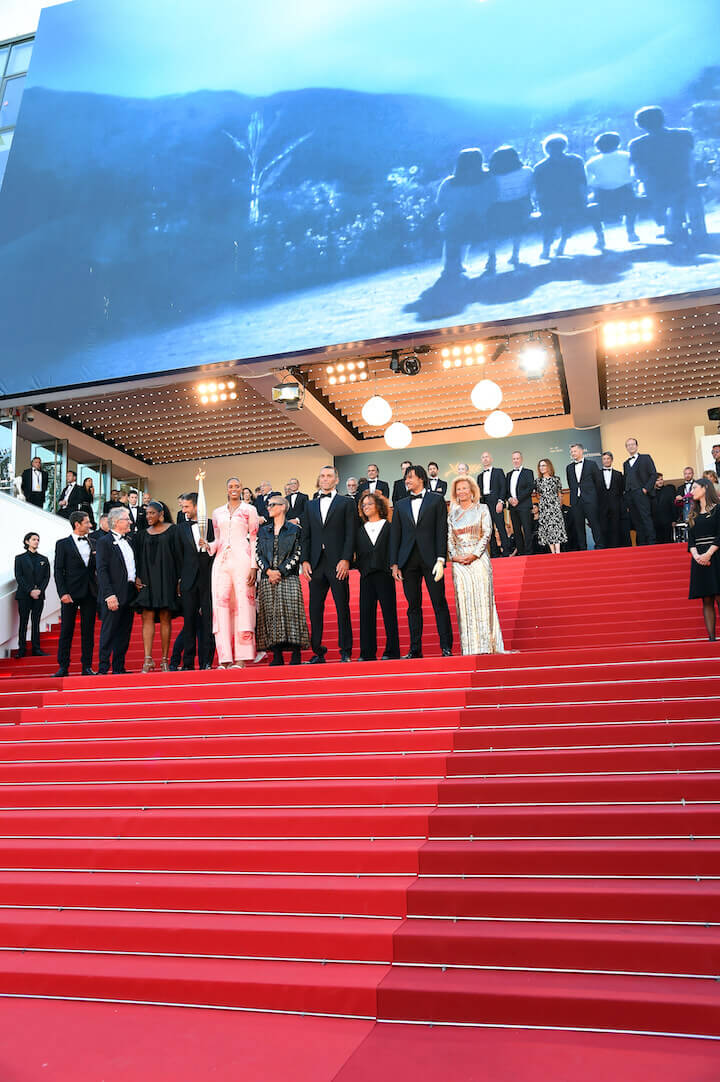 The Olympic Flame on the red carpet