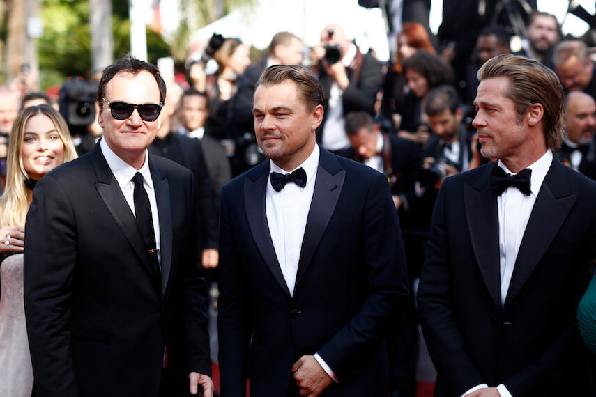 Quentin Tarantino, Leonardo DiCaprio and Brad Pitt