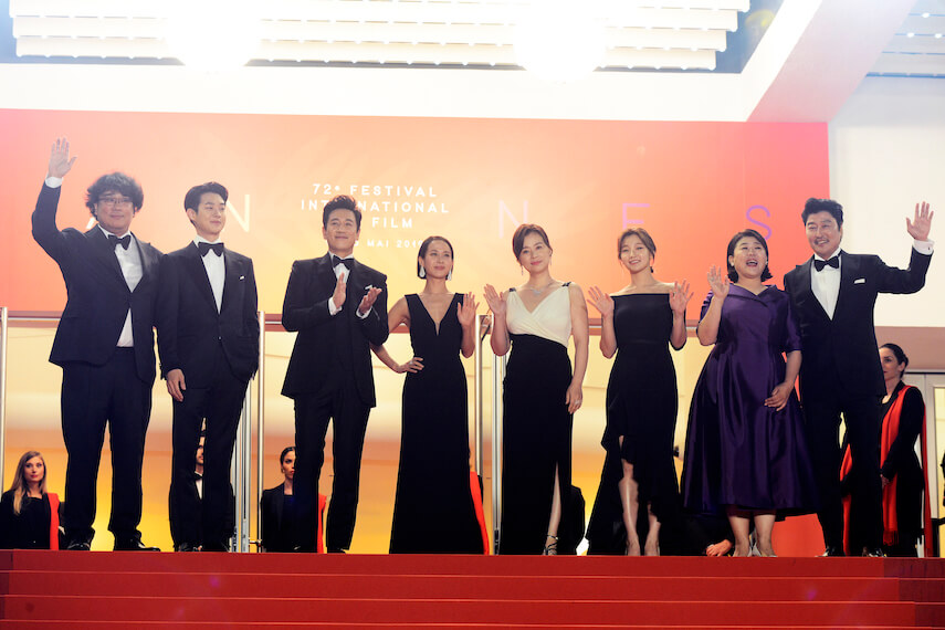 Crew of the film "Gisaengchung" by Bong Joon Ho