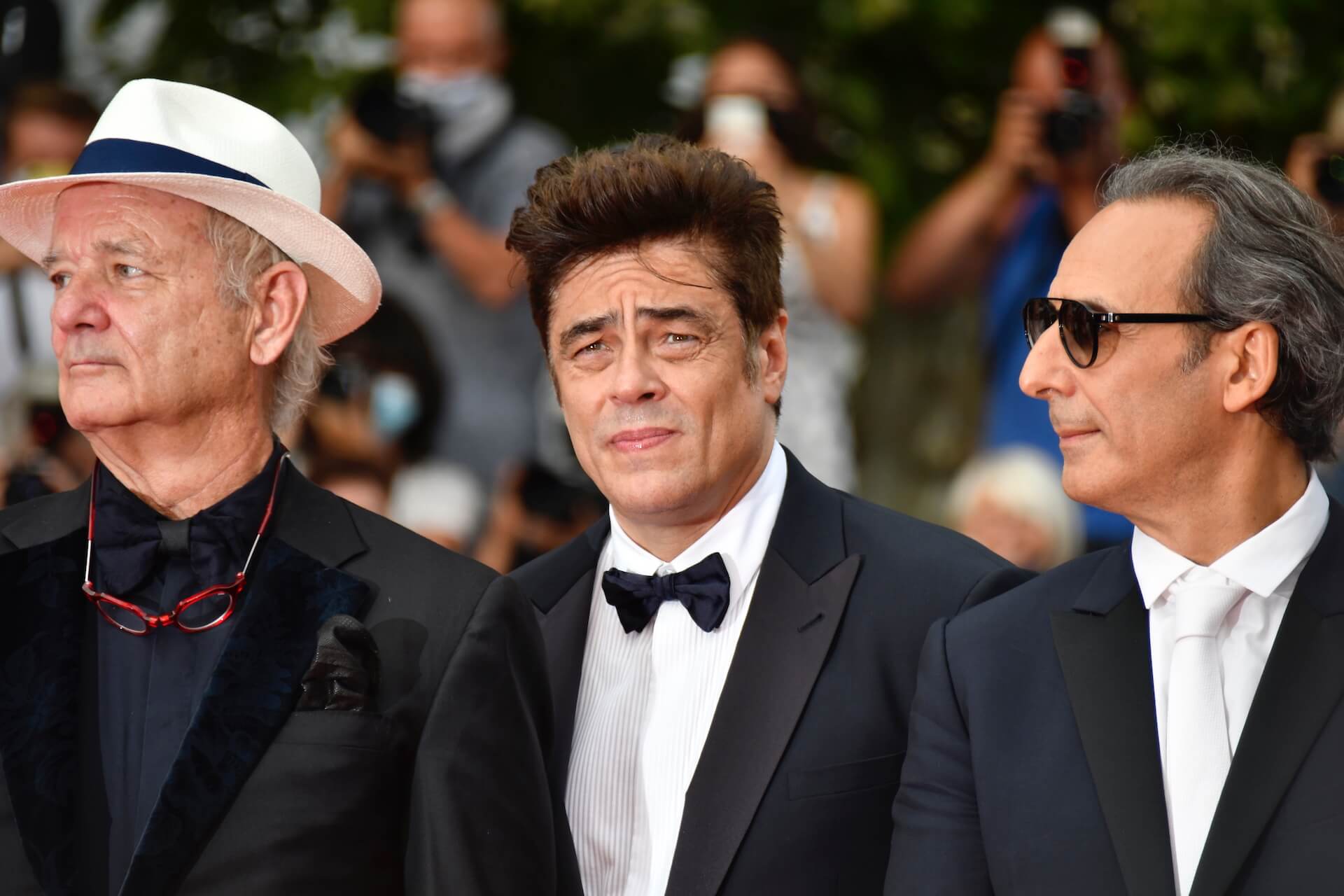 Bill Murray, Benicio Del Toro and Alexandre Desplat