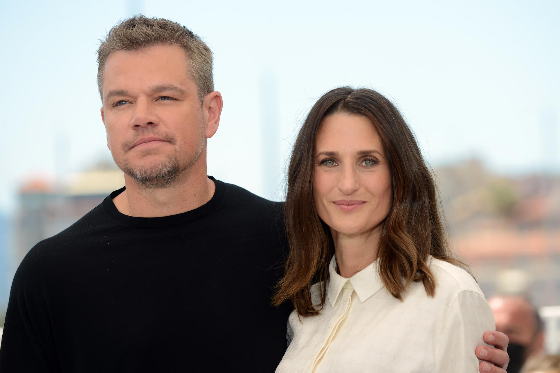 Matt Damon and Camille Cottin