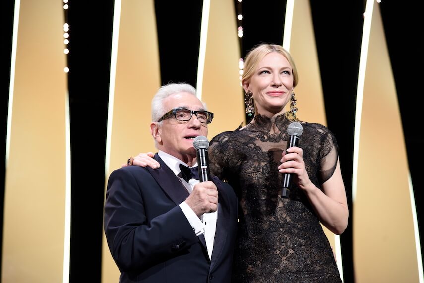 Martin Scorsese and Cate Blanchett