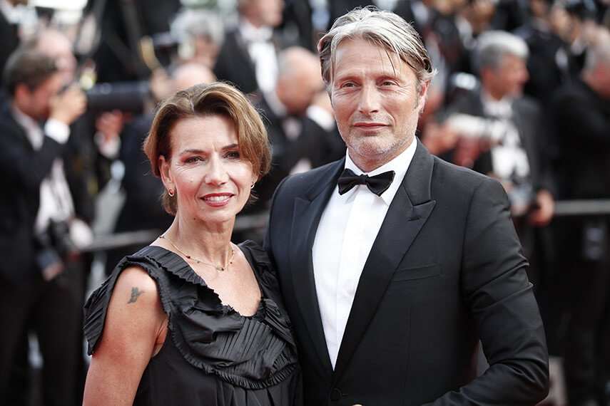 Mads Mikkelsen and his wife