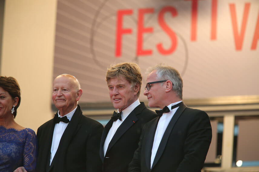 Gilles Jacob, Robert Redford and Thierry Frémaux