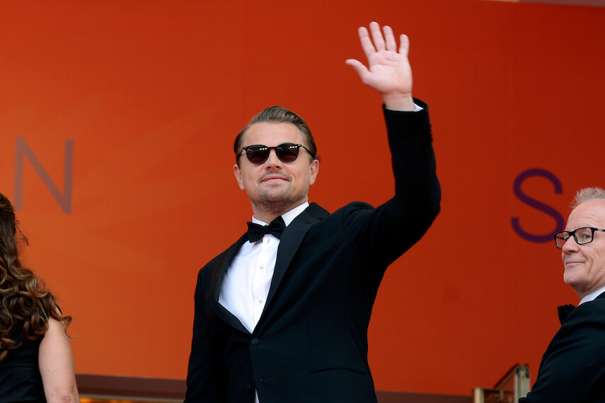 Leonardo DiCaprio's salute