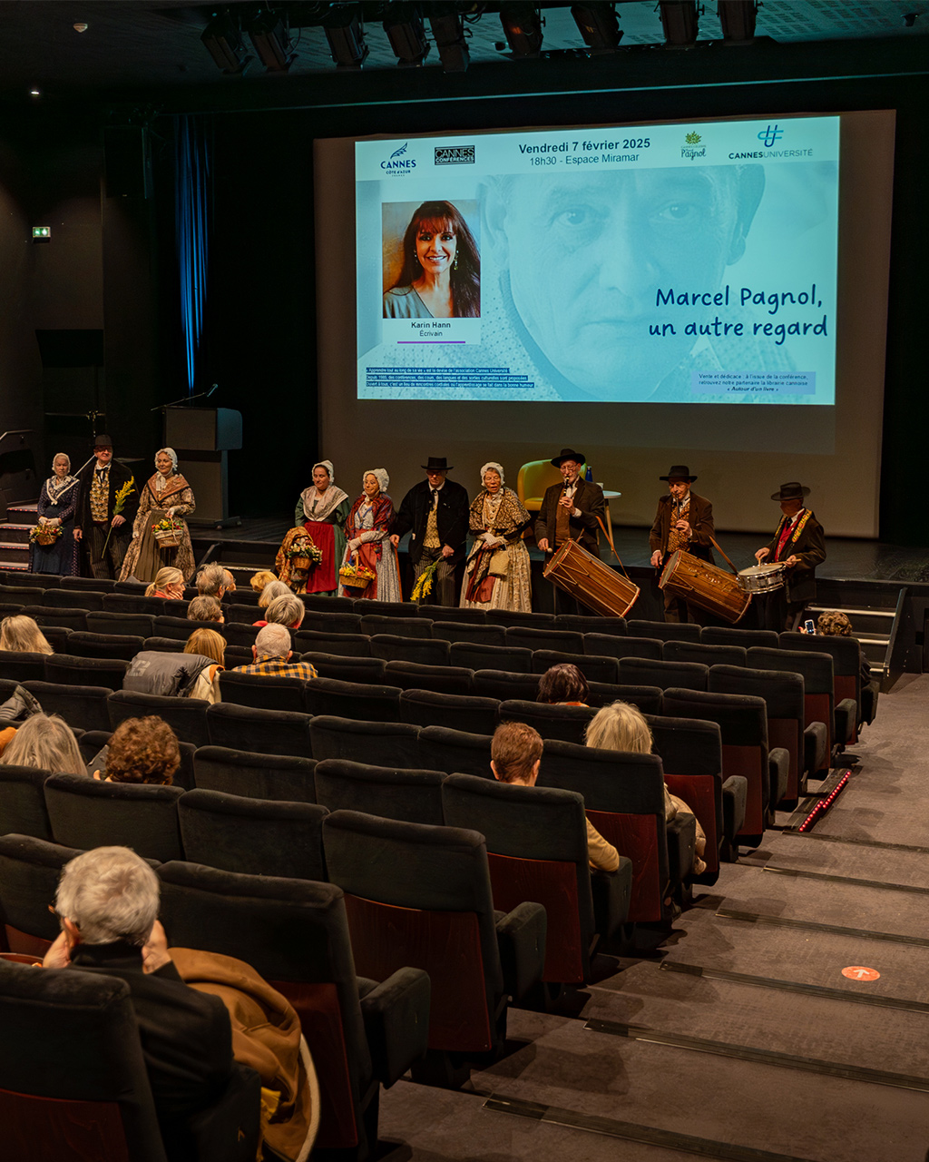 L'Académie Provençale lors de la conférence "Marcel Pagnol, un autre regard"
