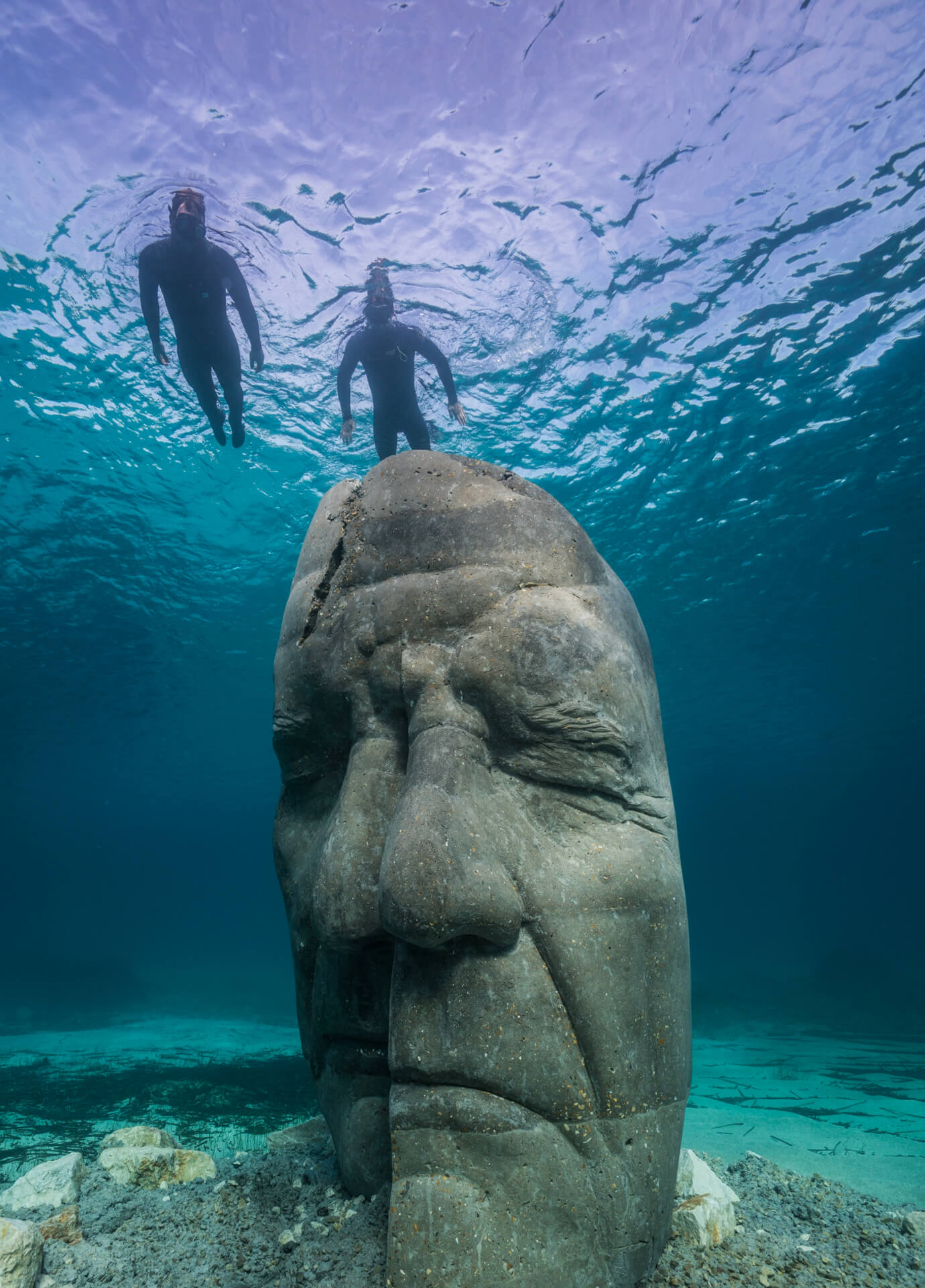 Statue écomusée sous-marin