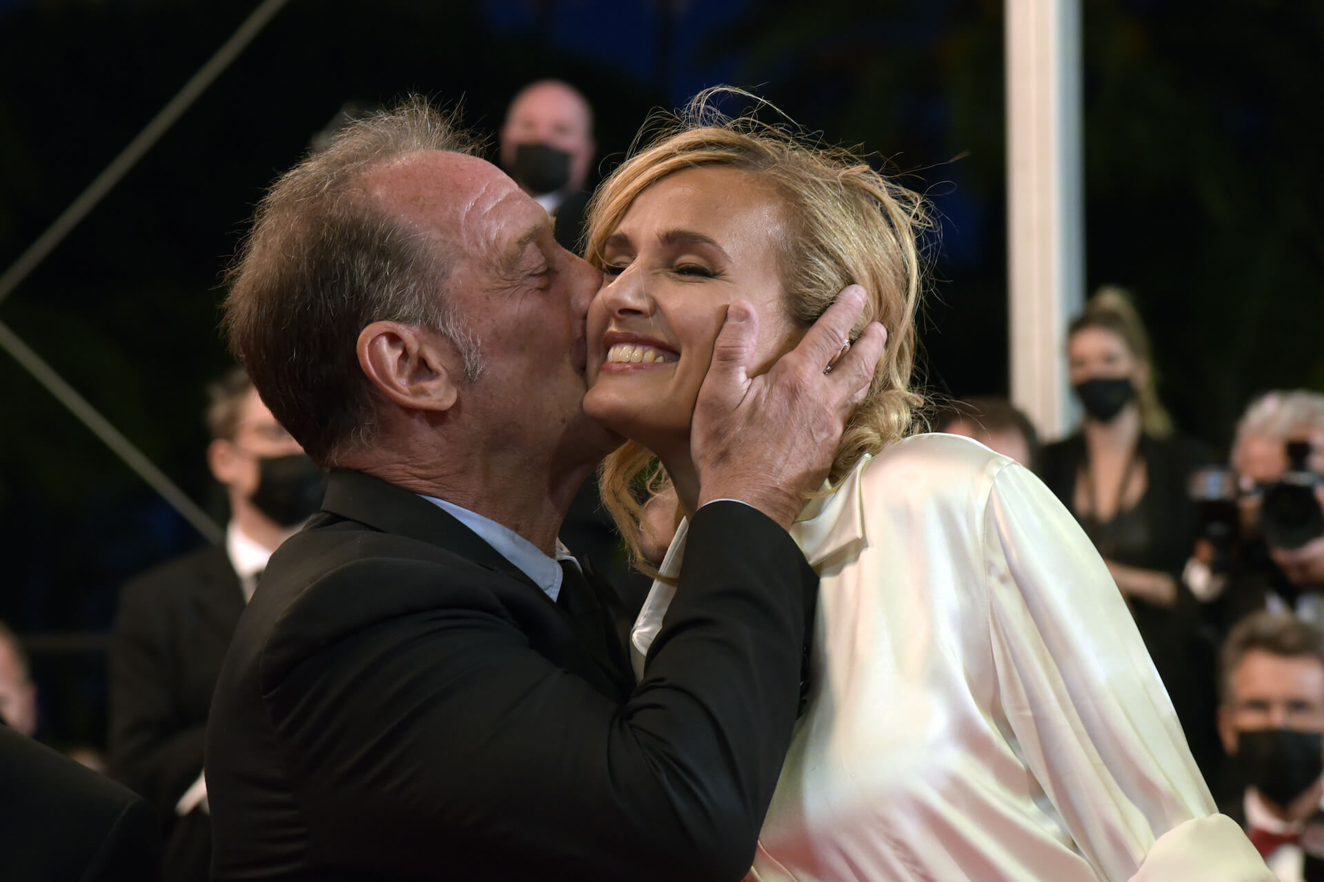 Vincent Lindon and Julia Ducournau