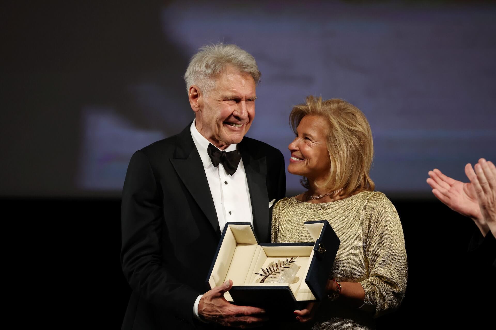Harisson Ford and his honorary Palme d'or