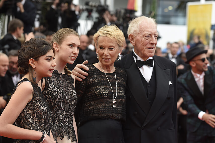 Max von Sydow with family