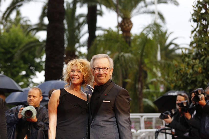 Steven Spielberg and his wife