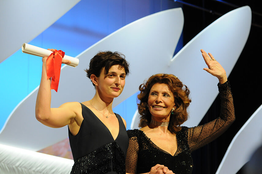 Alice Rohrwacher et Sophia Loren