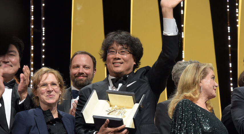 Palme d'or to the film "Gisaengchung" by Joon-Ho Bong