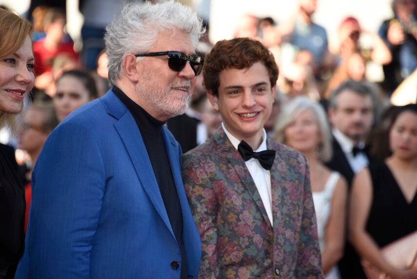 Pedro Almodóvar and Lorenzo Ferro