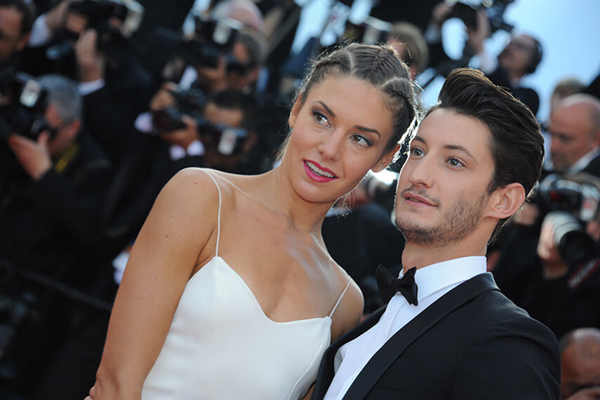 Natasha Andrews and Pierre Niney