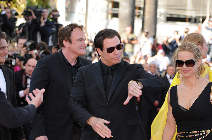 Quentin Tarantino and John Travolta