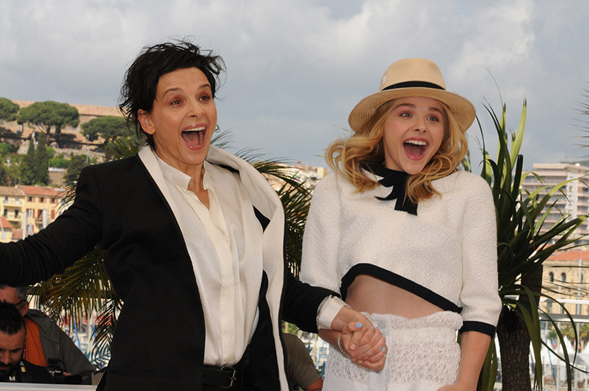 Juliette Binoche et Chloë Grace Moretz