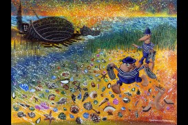Herv&eacute; Di Rosa, rivages merveilleux, 2022, acrylique sur toile  120 x 160 cm, collection priv&eacute;e, Paris (c) Adagp Paris 2026