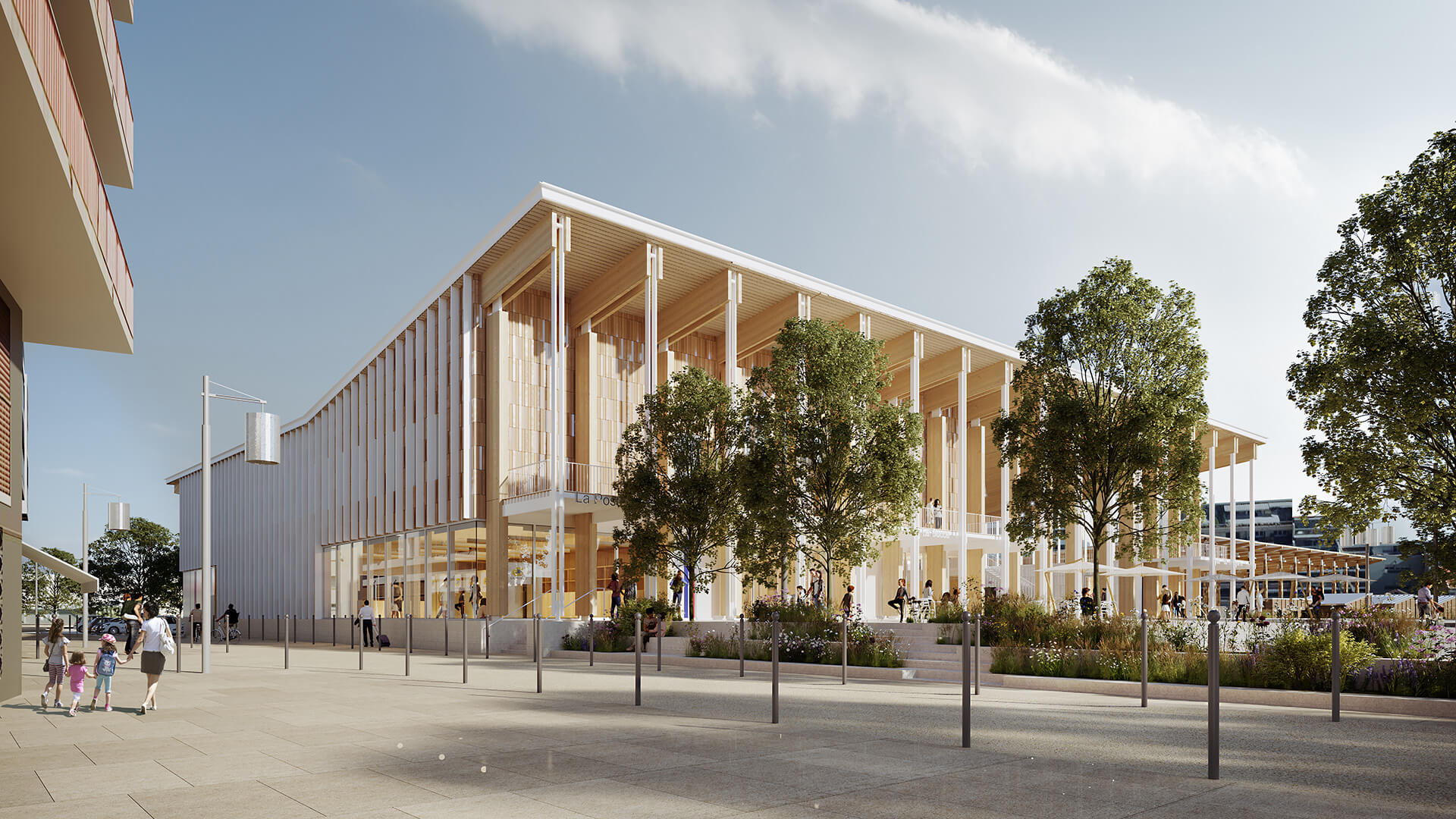 Halle du marché et des services publics