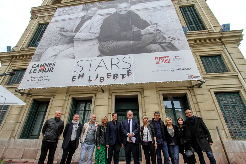 Inauguration "Cannes fait le mur"