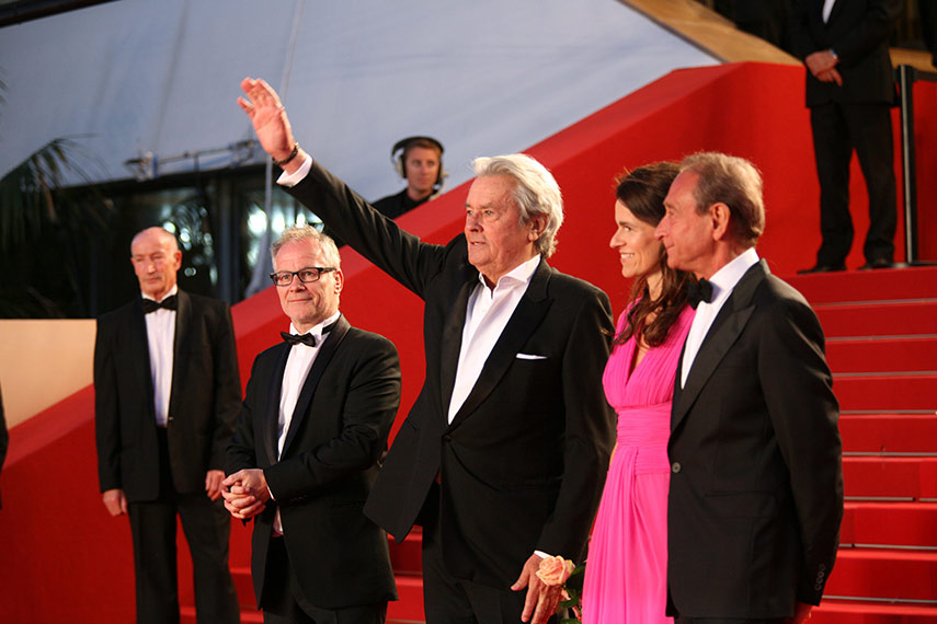 Alain Delon, Aurélie Filippetti et Bertrand Delanoë