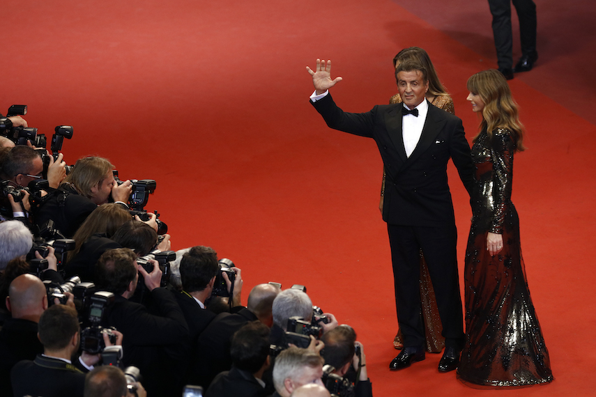 Sylvester Stallone sur le tapis rouge