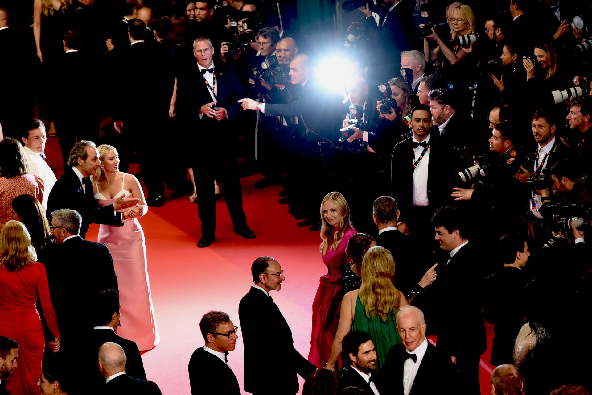 Alexandre Desplat and Scarlett Johansson