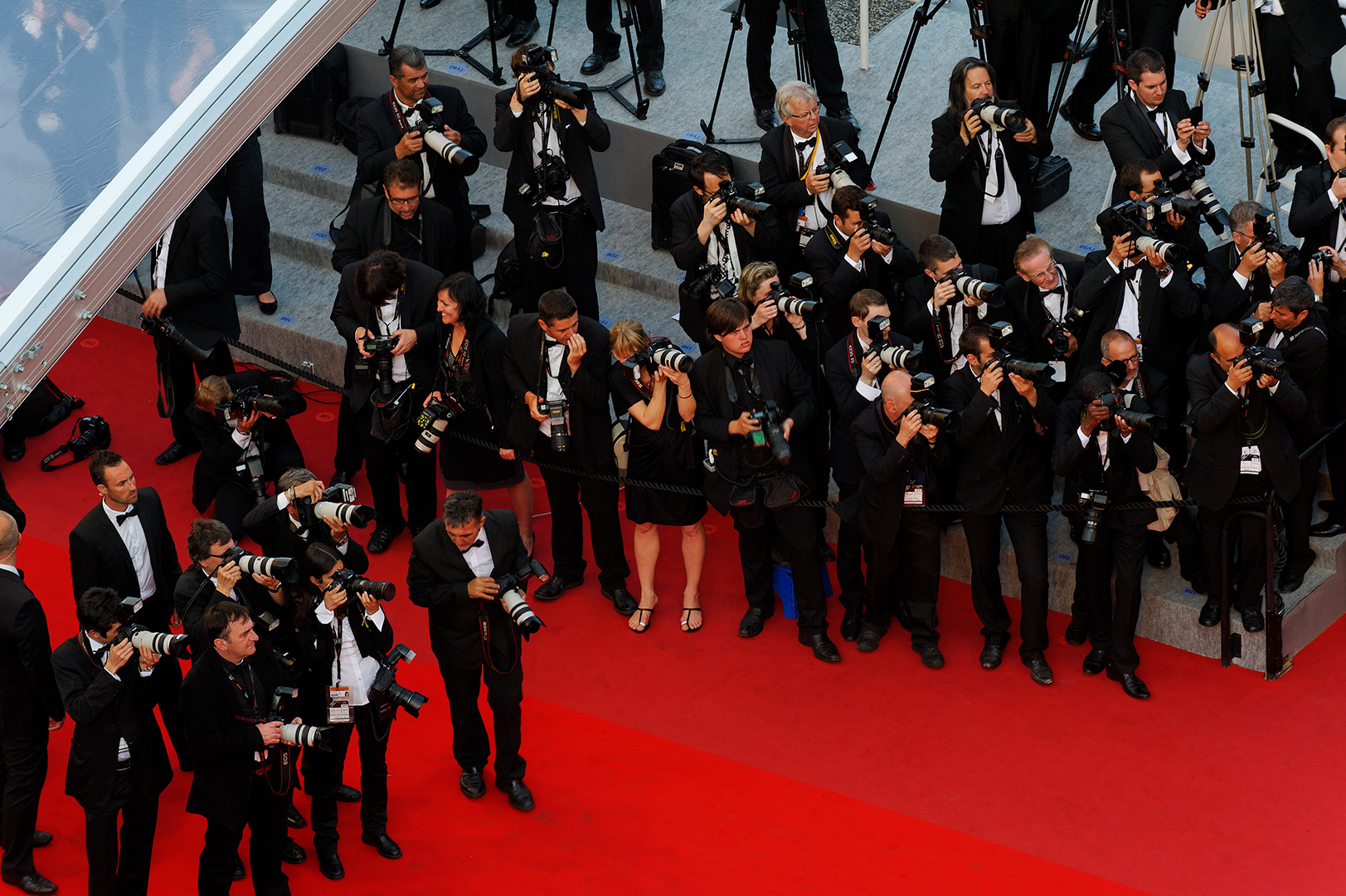 Les photographes se préparent