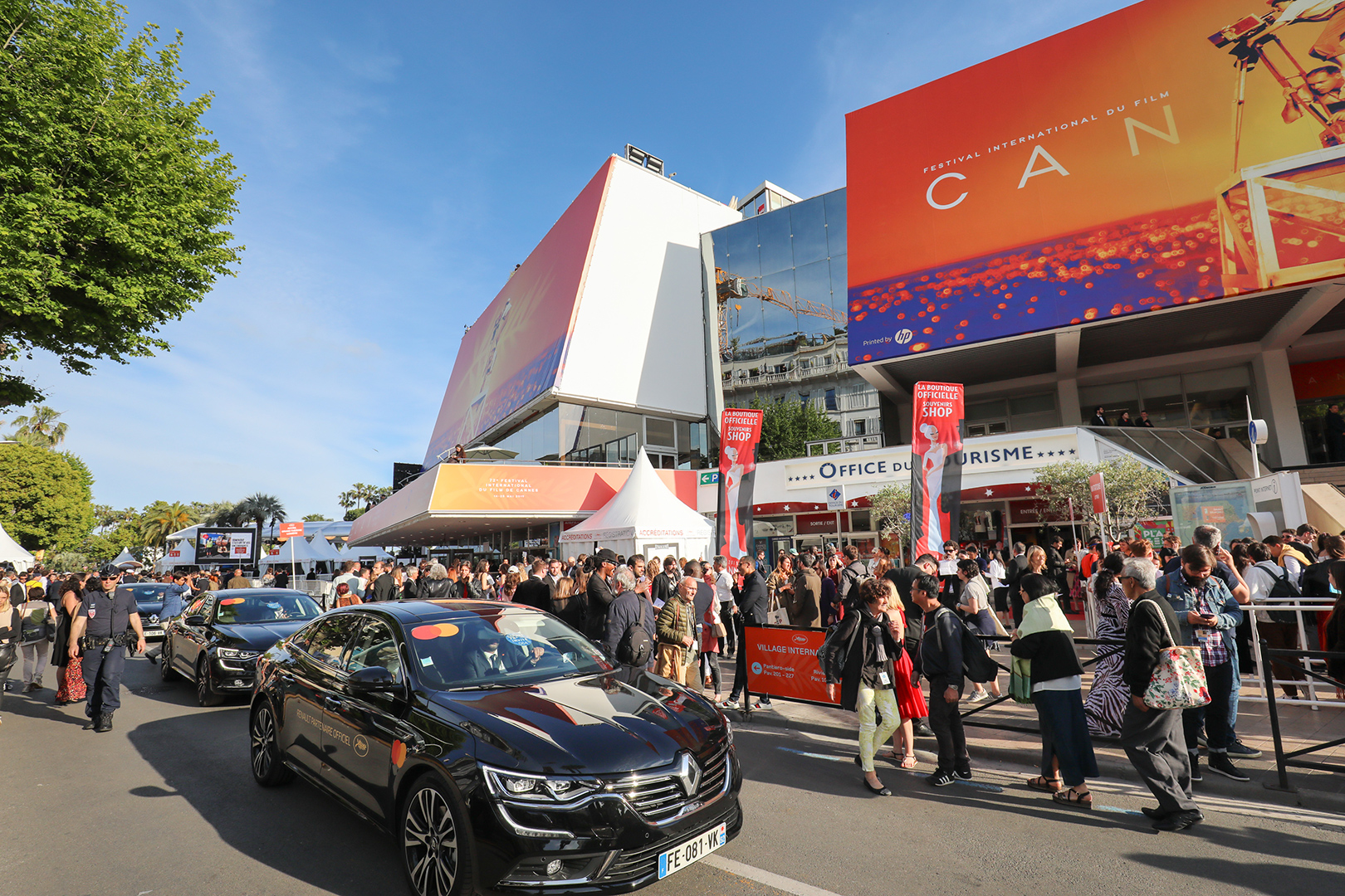 The official vehicles of the Festival de Cannes