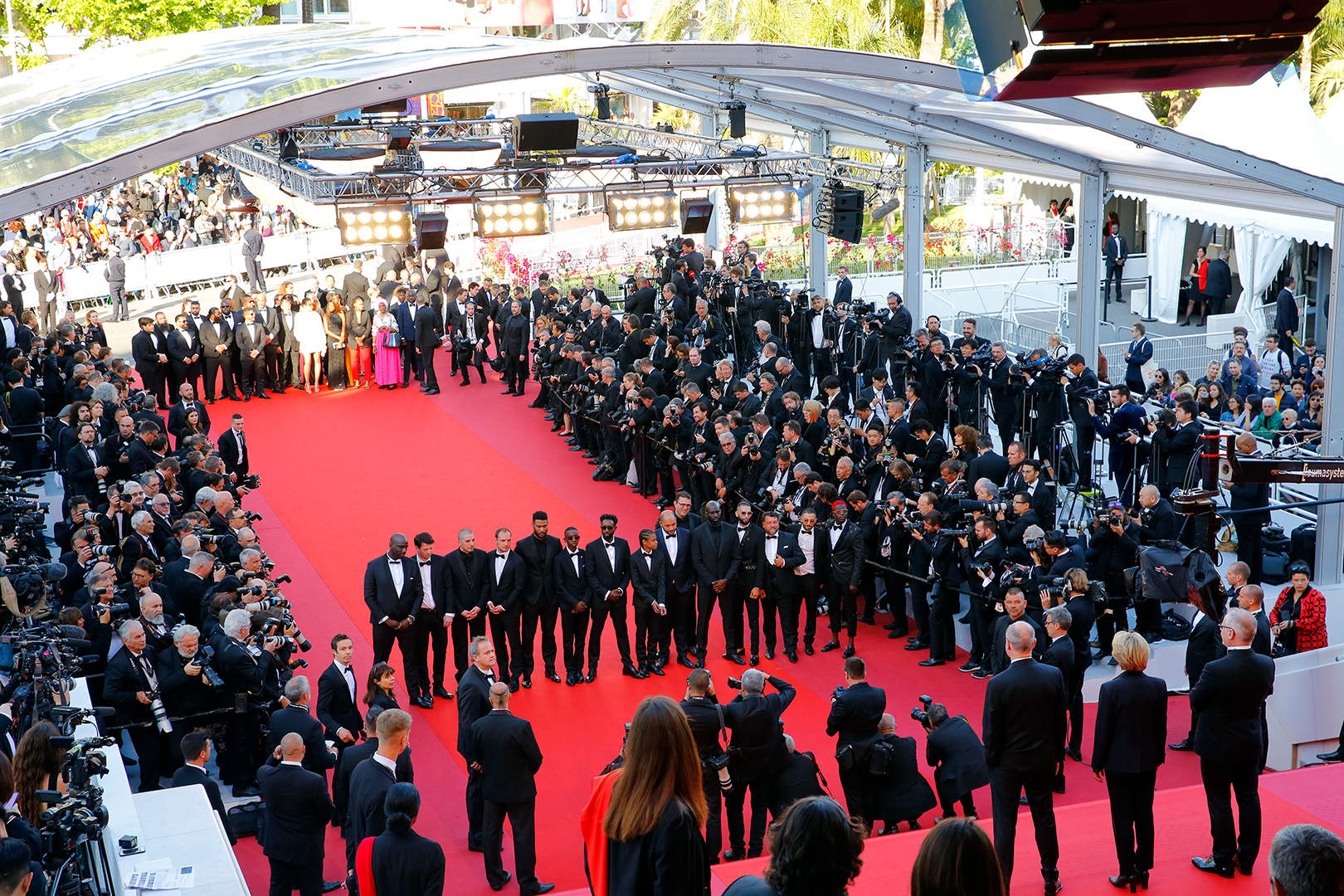 The red carpet during an official presentation