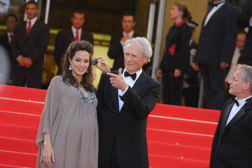 Angelina Jolie and Clint Eastwood