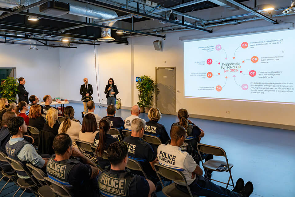 Formation des policiers municipaux à la protection animale