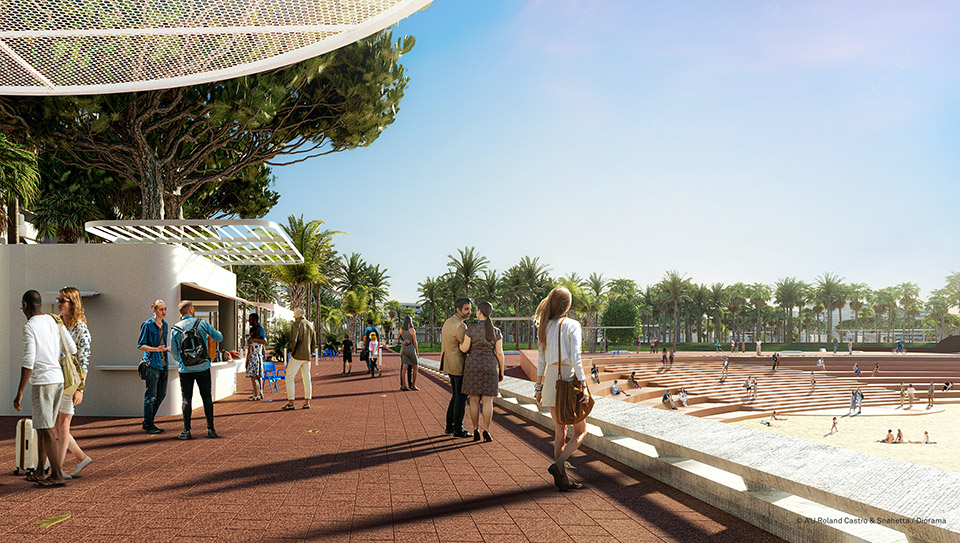 Vue de la nouvelle Croisette