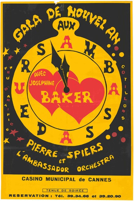 Affiche du Gala du Nouvel an aux Ambassadeurs, 31 d&eacute;cembre 1969