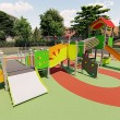 Jeux pour les enfants sur aire de jeux