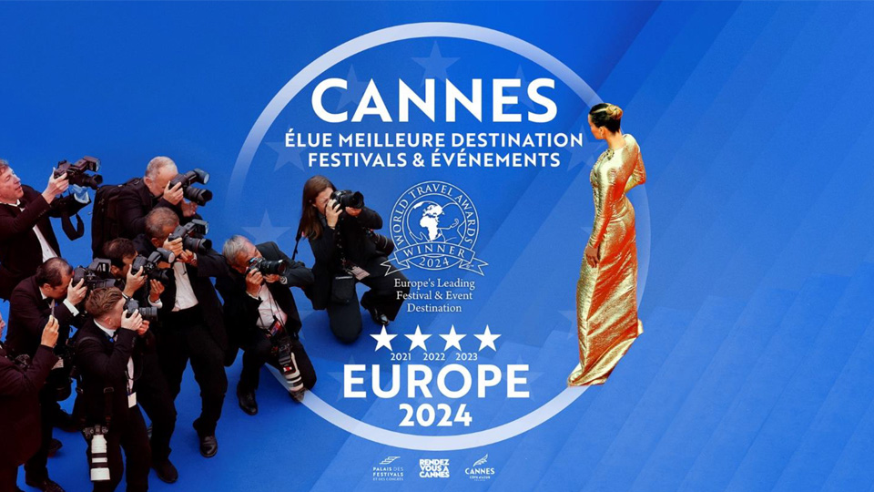 Visuel Cannes élue meilleure destination festivals et événements.